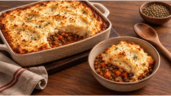 Lentil Shepherd's Pie with Celeriac Top