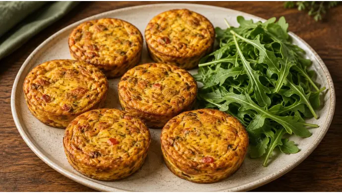 Pesto Salmon Frittatas