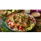 Thai Inspired Chicken Noodle Watermelon Salad