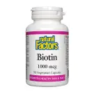 Natural Factors | Biotin 1000mcg Vegetarian Capsules