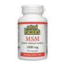 Natural Factors | MSM 1000mg Capsules