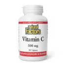 Natural Factors | Vitamin C 500mg + Bioflavonoids & Rosehips 90 Tablets