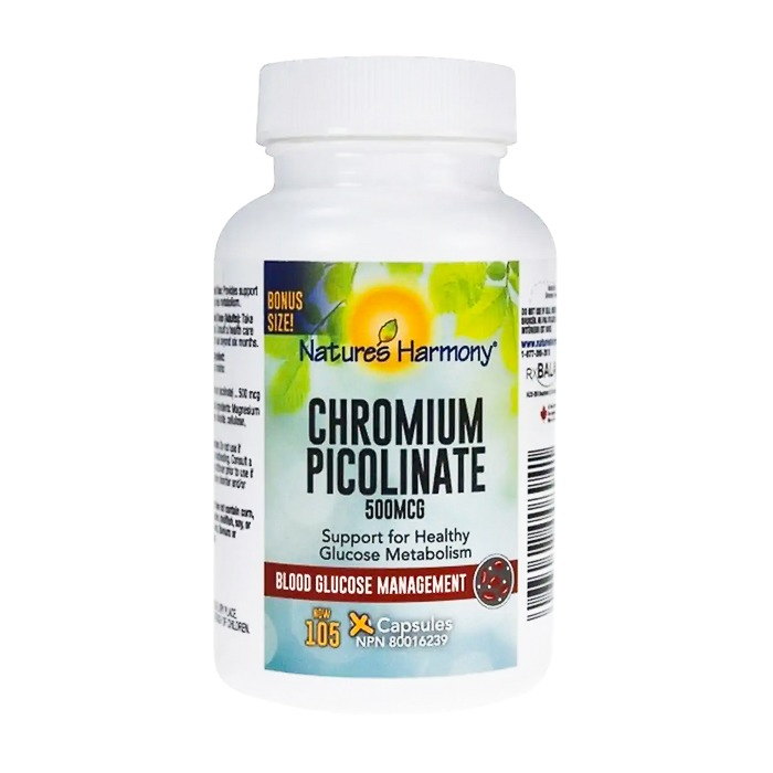 Nature's Harmony | Chromium Picolinate 500mcg Capsules