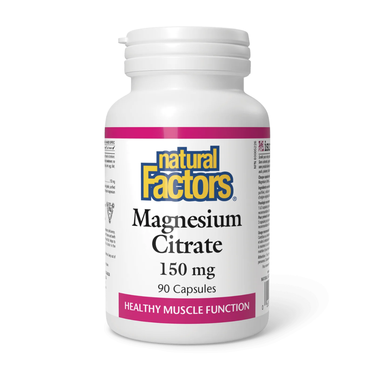 Natural Factors | Magnesium Citrate 150mg 90 Capsules