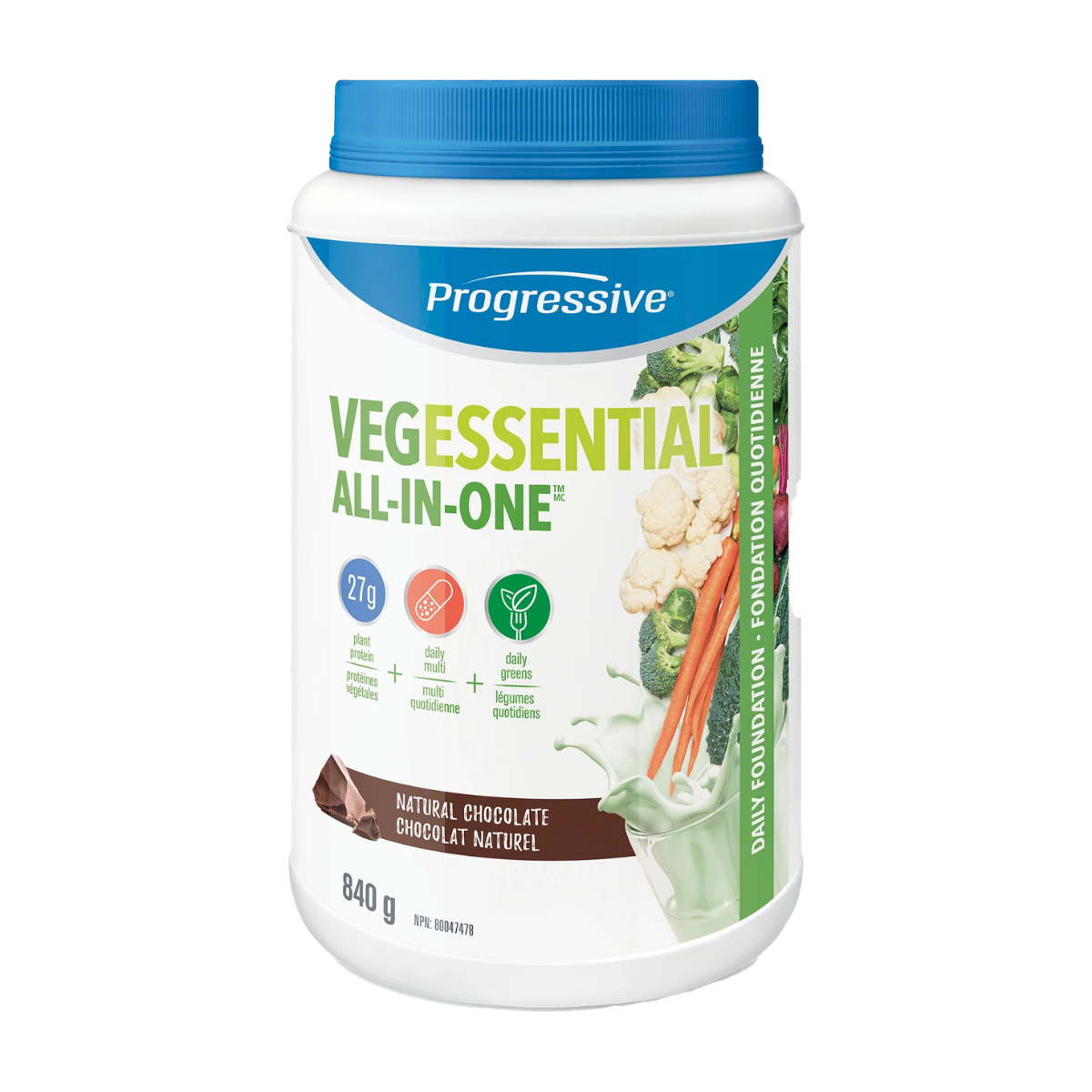 Progressive | VegEssential All-In-One Natural Chocolate Flavour Protein Powder