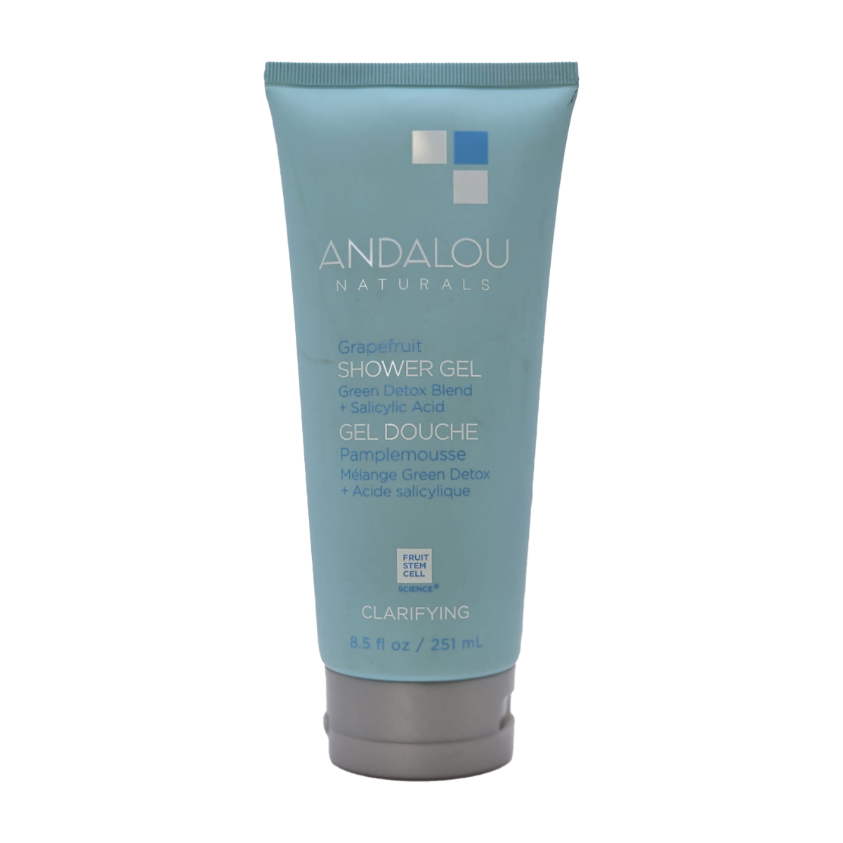 Andalou Naturals | Grapefruit Clarifying Green Detox Blend & Salicylic Acid Shower Gel