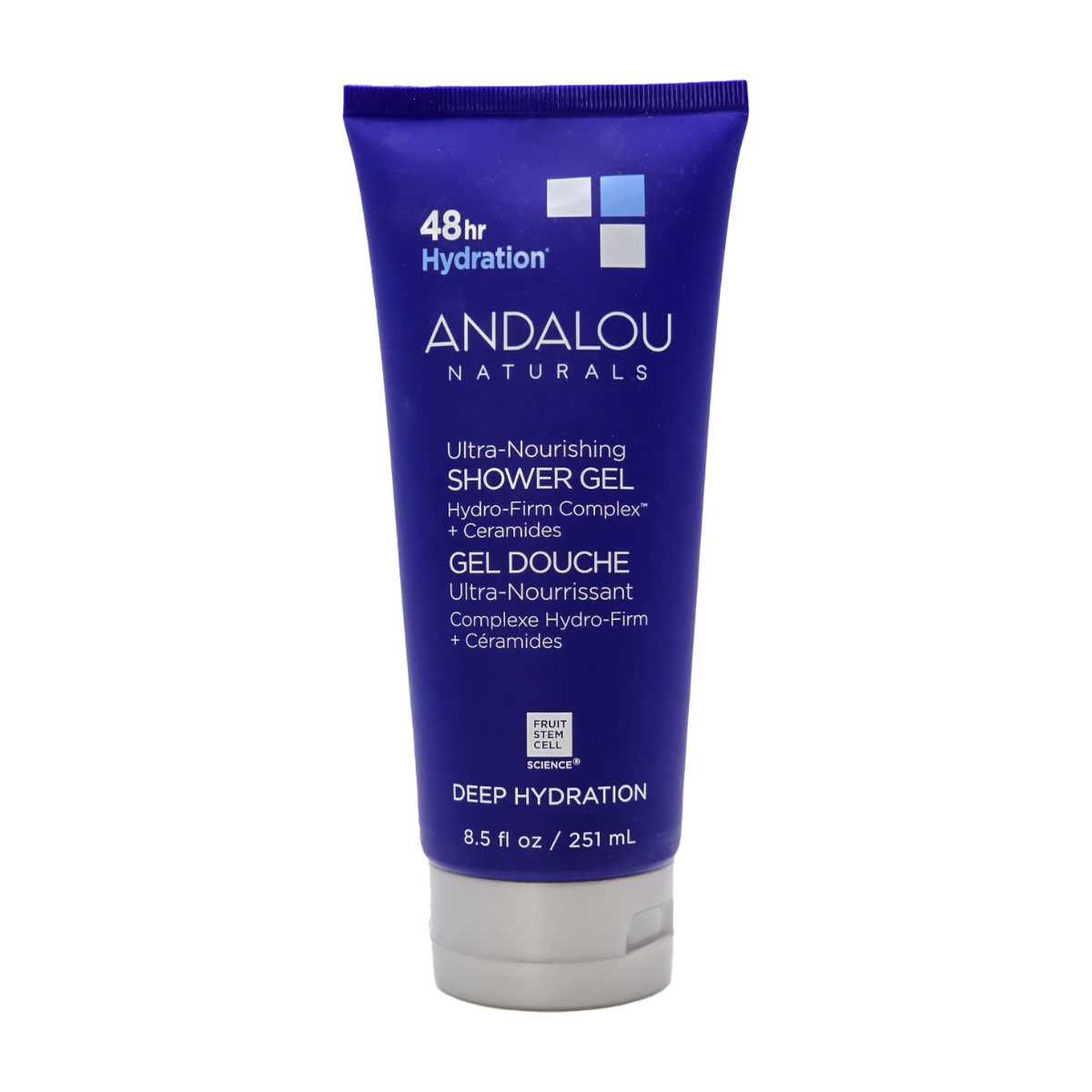 Andalou Naturals | Ultra-Nourishing Deep Hydration Hydro-Firm Complex & Ceramides Shower Gel