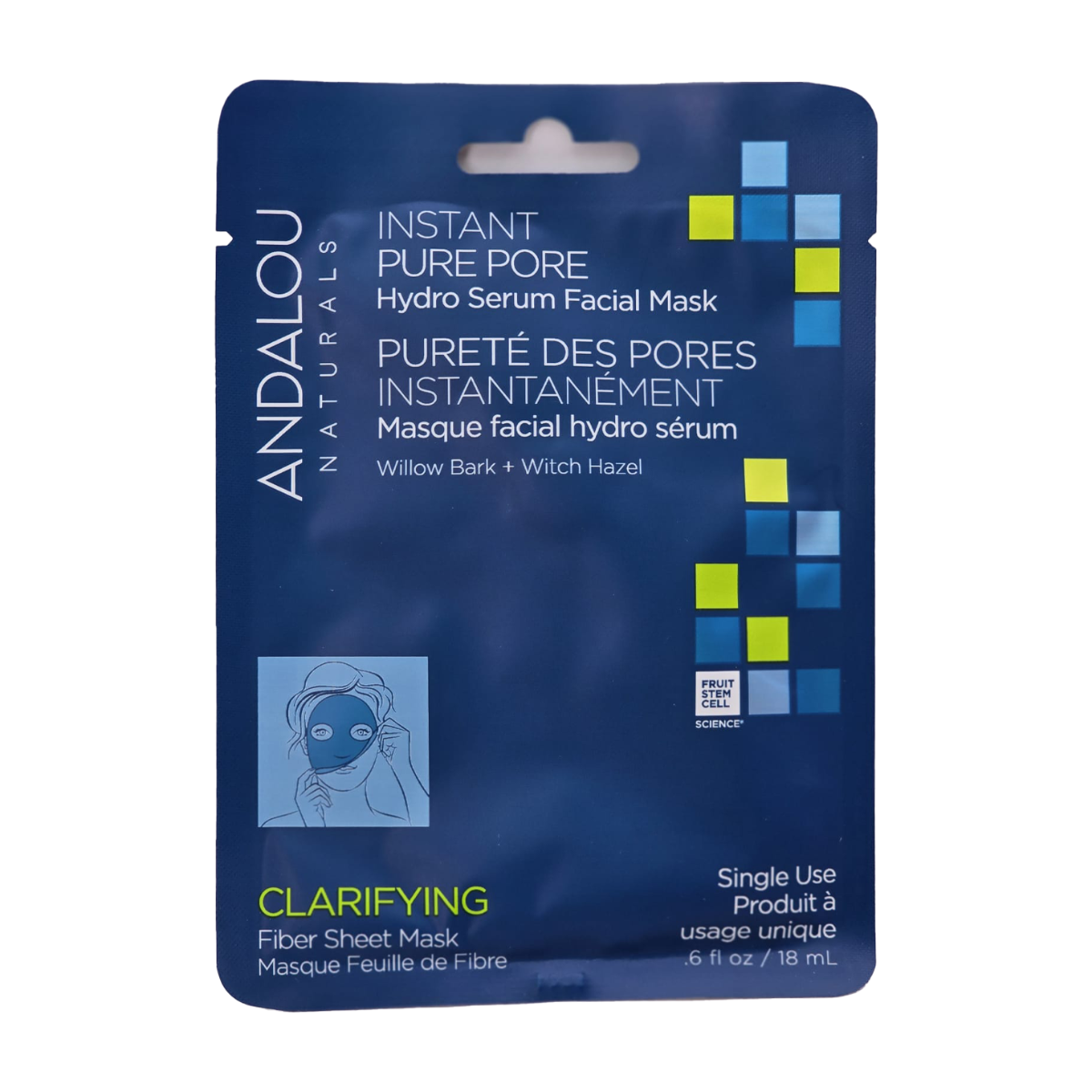 Andalou Naturals | Instant Pure Pore Clarifying Facial Sheet Mask