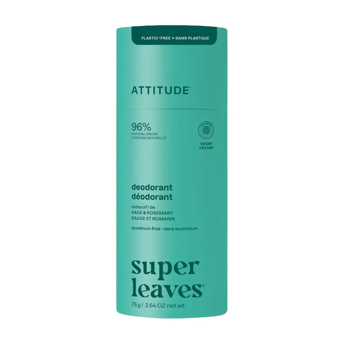 Attitude | Men's Sage & Rosemary Deodorant 75g
