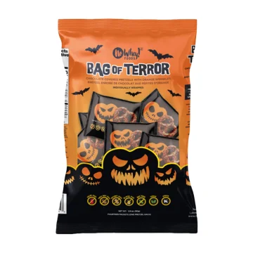 No Whey Foods | Halloween Bag Of Terror Chocolate Covered Pretzels With Orange Sprinkles 14 Bags