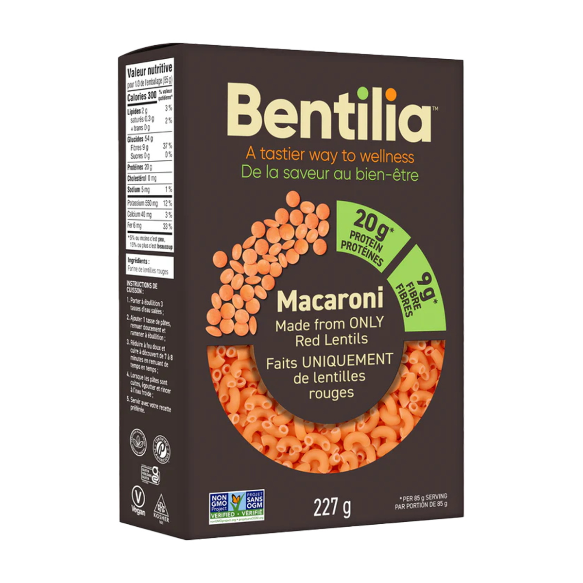 Bentilia | Red Lentil Elbow Macaroni