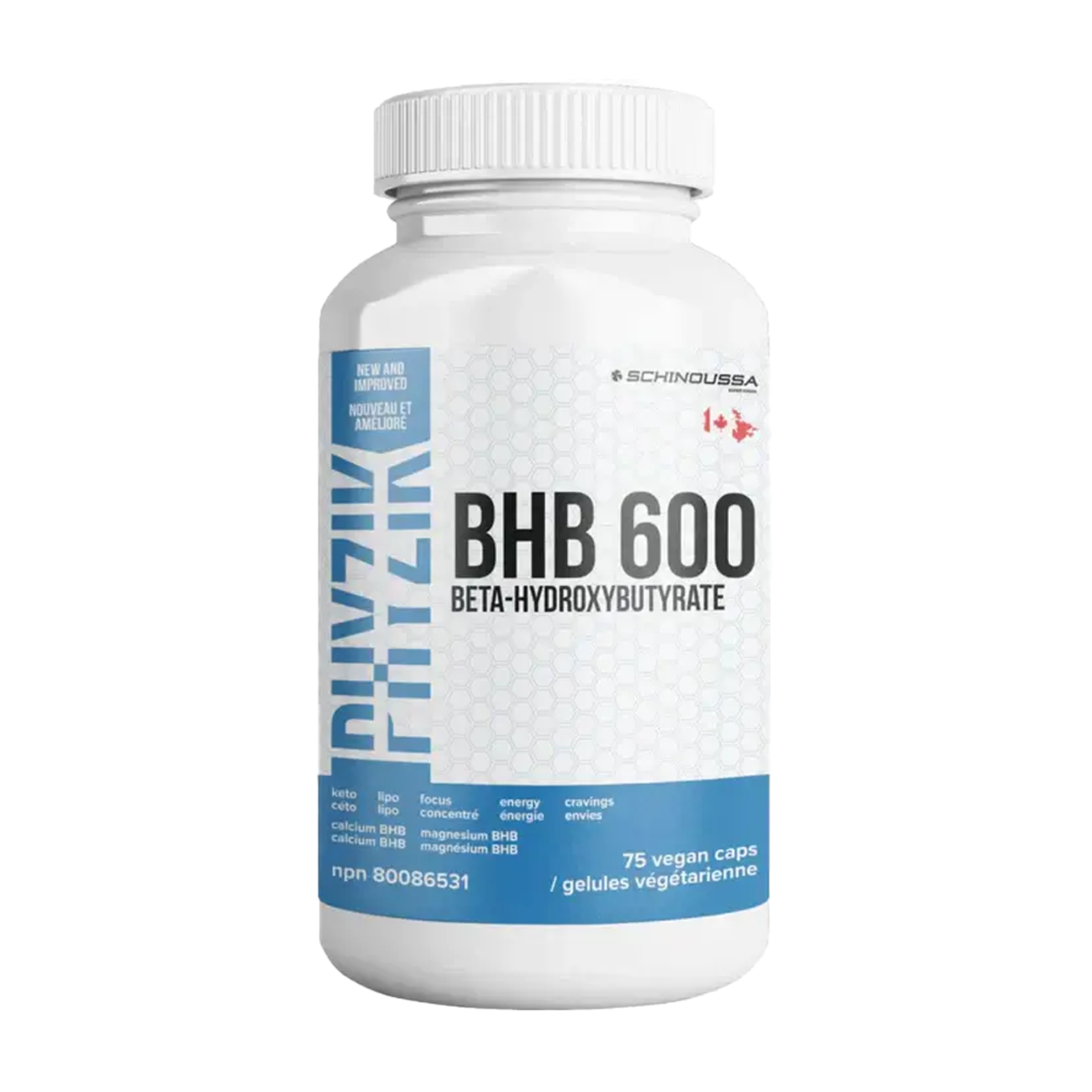 Schinoussa | Keto 600 Exogenous Vegetarian Capsules 75's