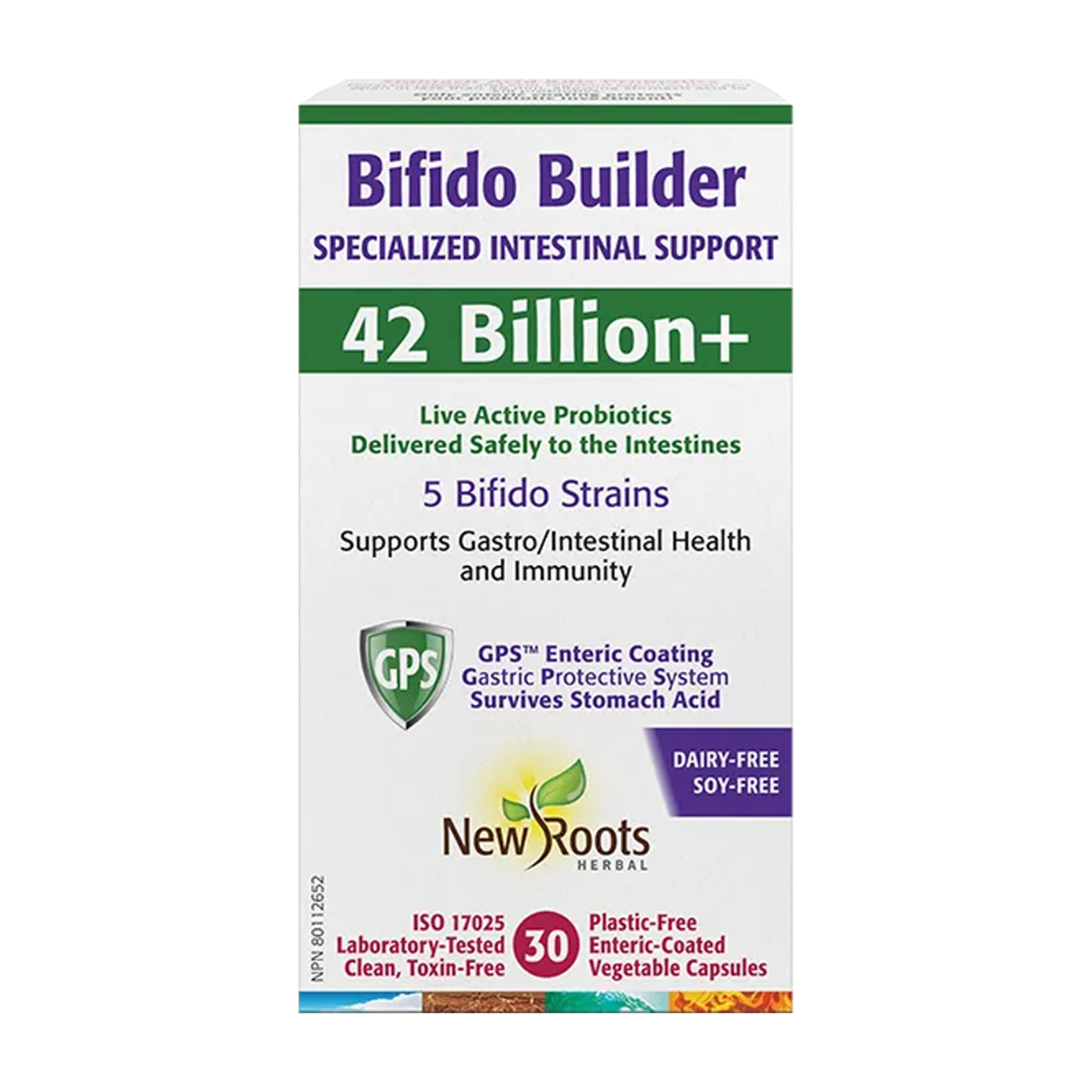 New Roots | Bifido Builder 42 Billion+ Probiotic 30 Veggie Capsules