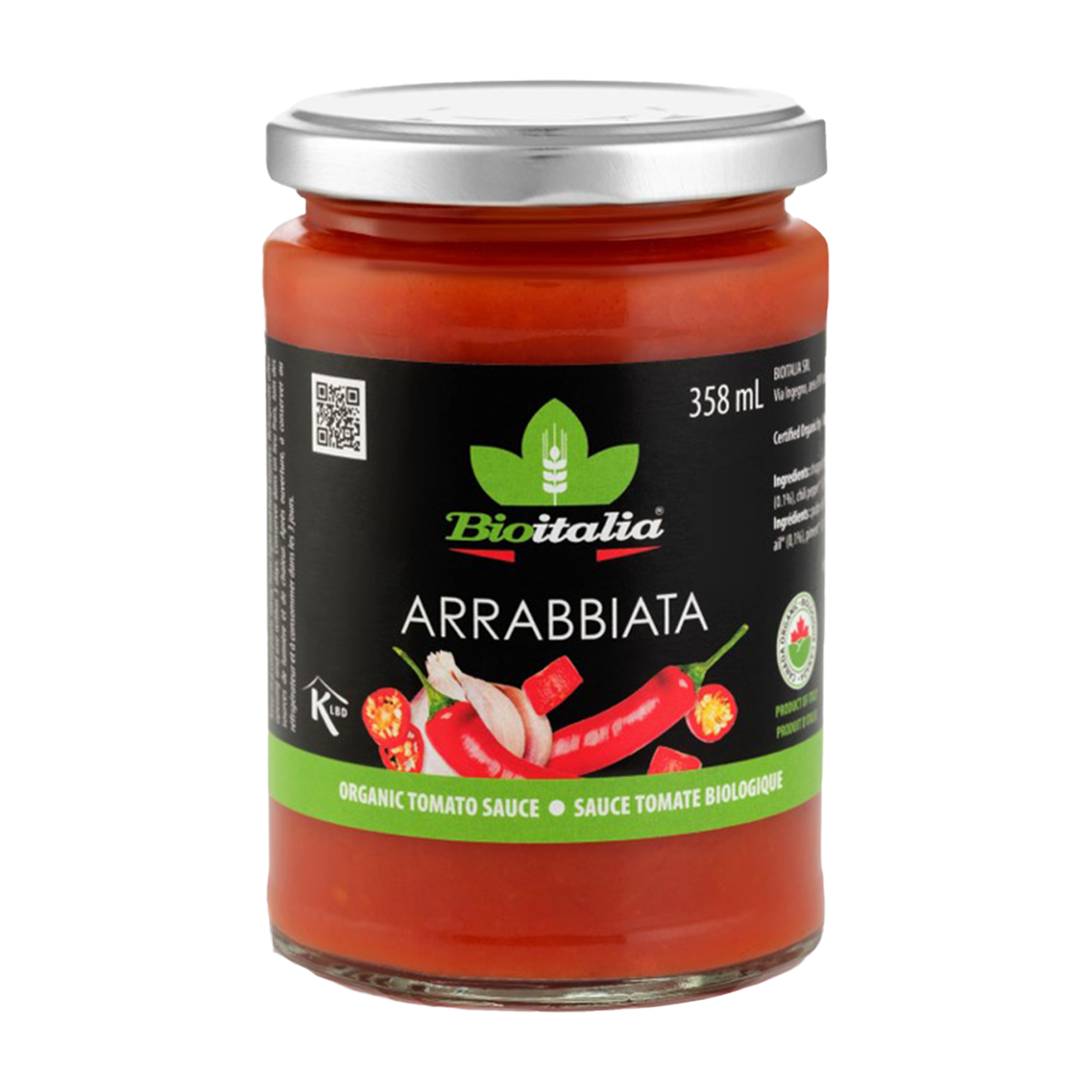 Bioitalia | Organic Arrabbiata Tomato Sauce 358ml