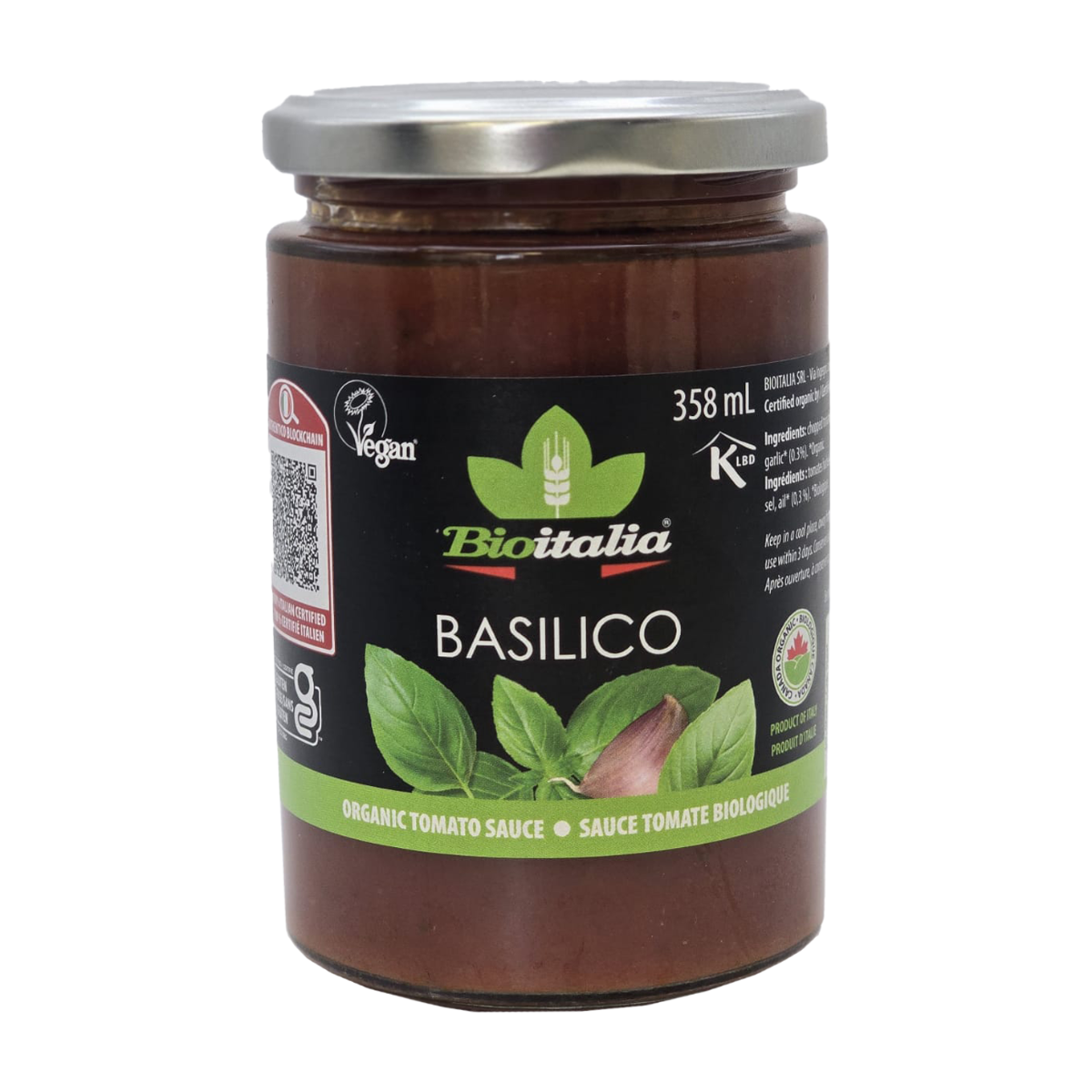 Bioitalia | Organic Basilico Tomato Sauce 358ml