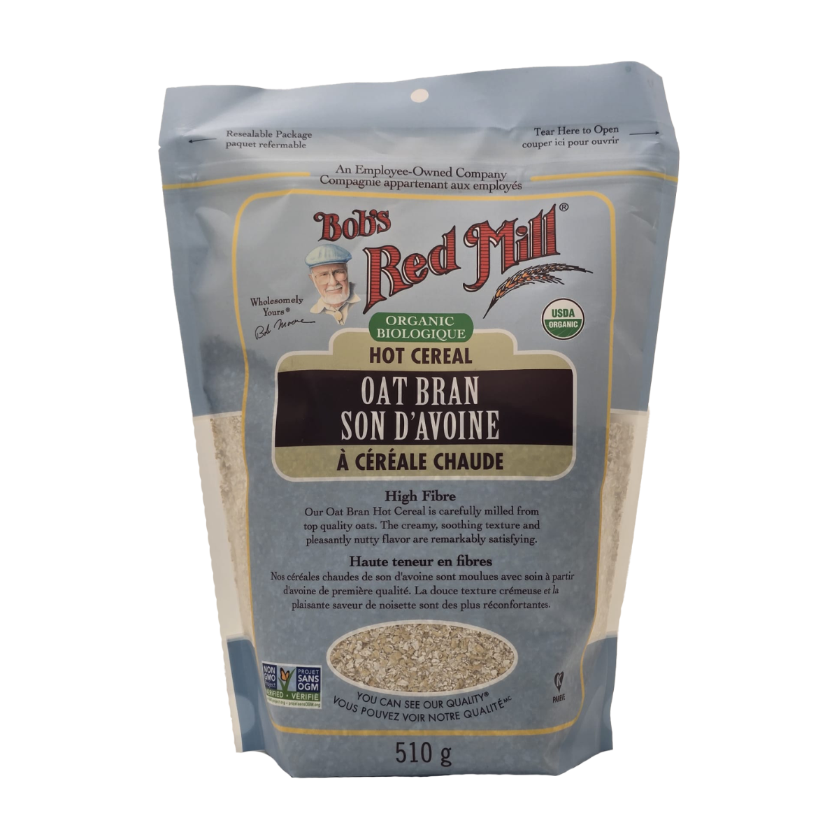 Bobs Red Mill | Organic Oat Bran Hot Cereal 510g