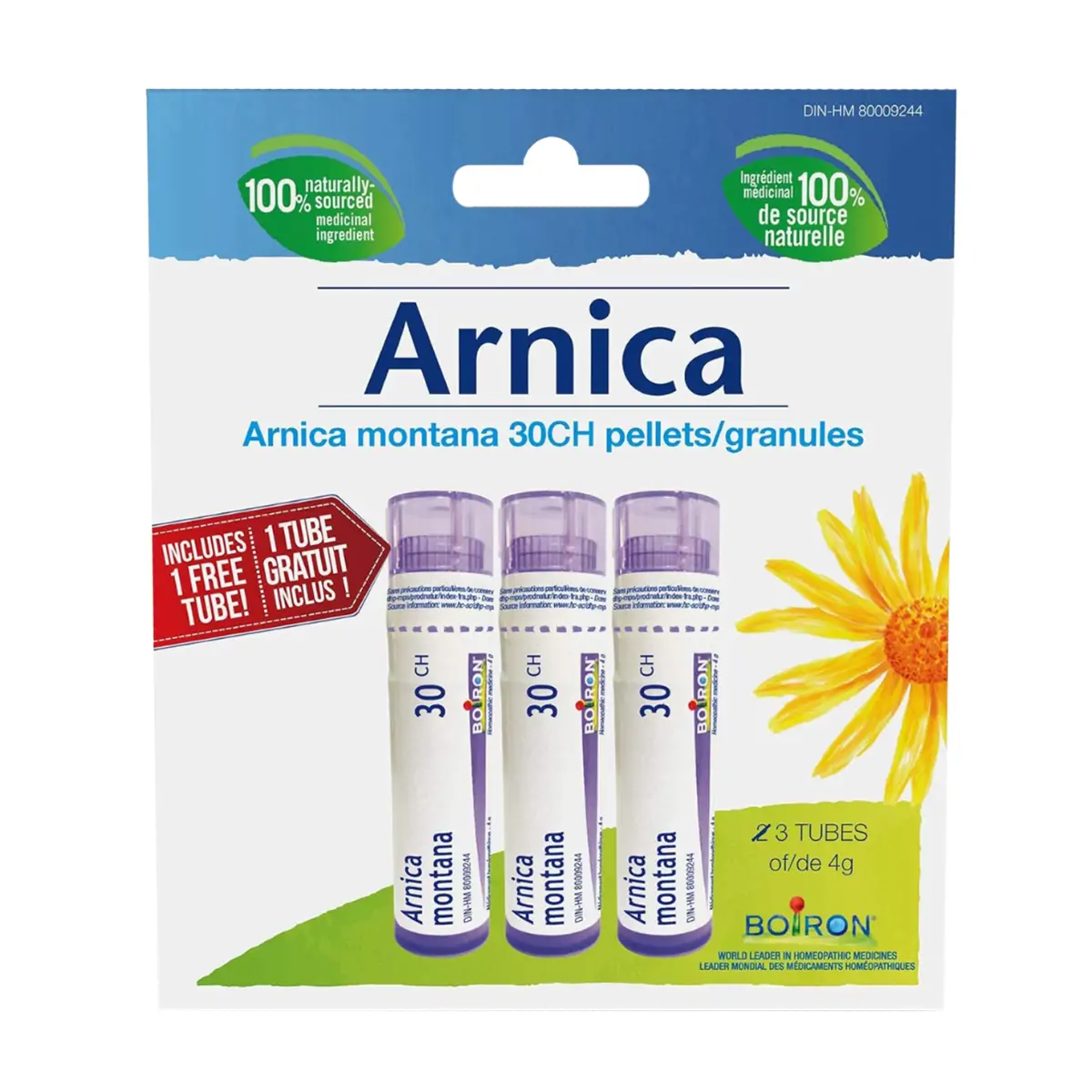 Boiron | Arnica Montana 30CH 3-Pack 80 Pellets (Per Tube)