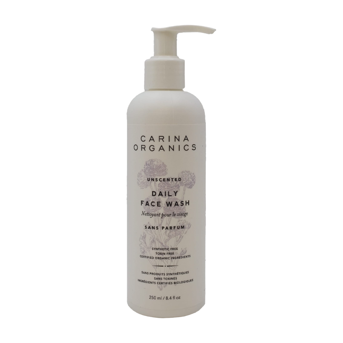 Carina Organics | Unscented Daily Face Wash 250ml