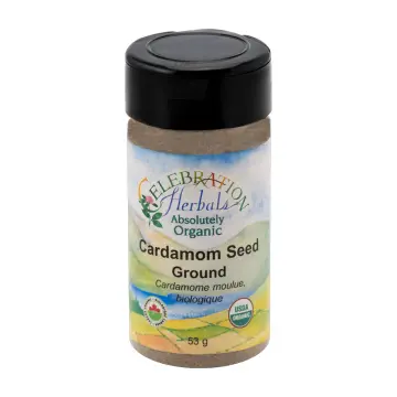 Celebration Herbals | Graines de cardamome moulues biologiques 53g