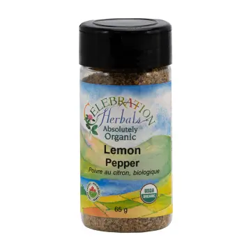 Celebration Herbals | Sel de Citron et Poivre Bio Sans Sel 65g