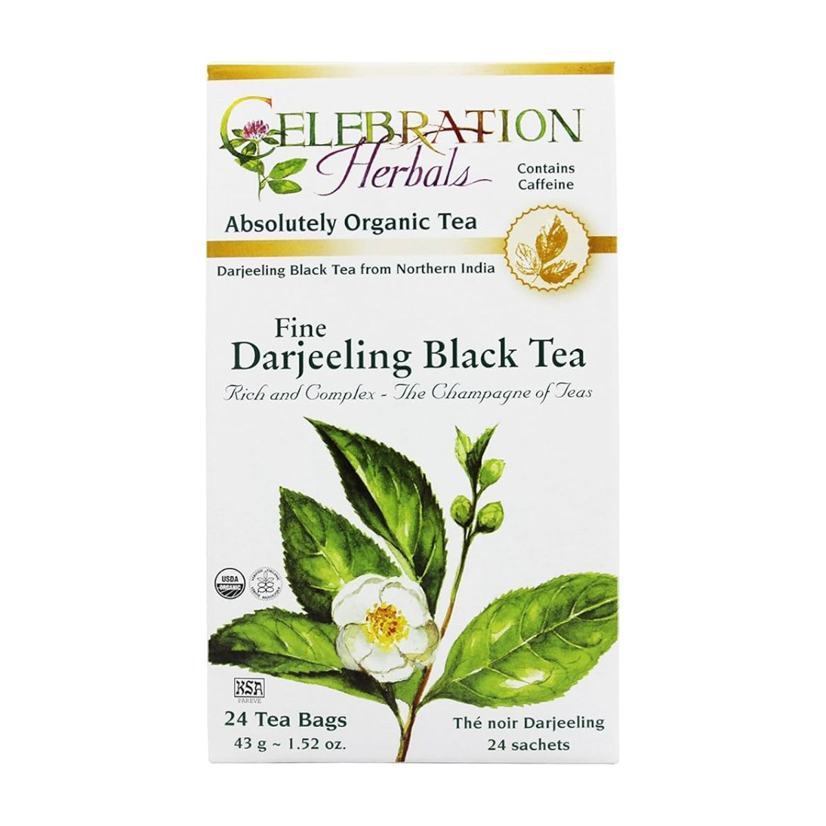 Celebration Herbals | Black Darjeeling Tea 24-Bags