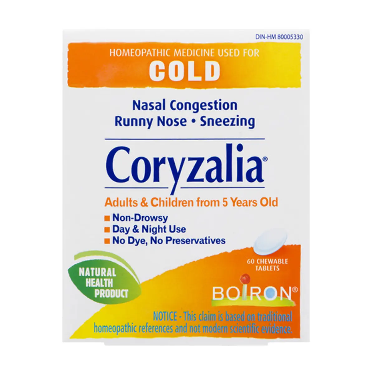 Boiron | Coryzalia 60 Tablets