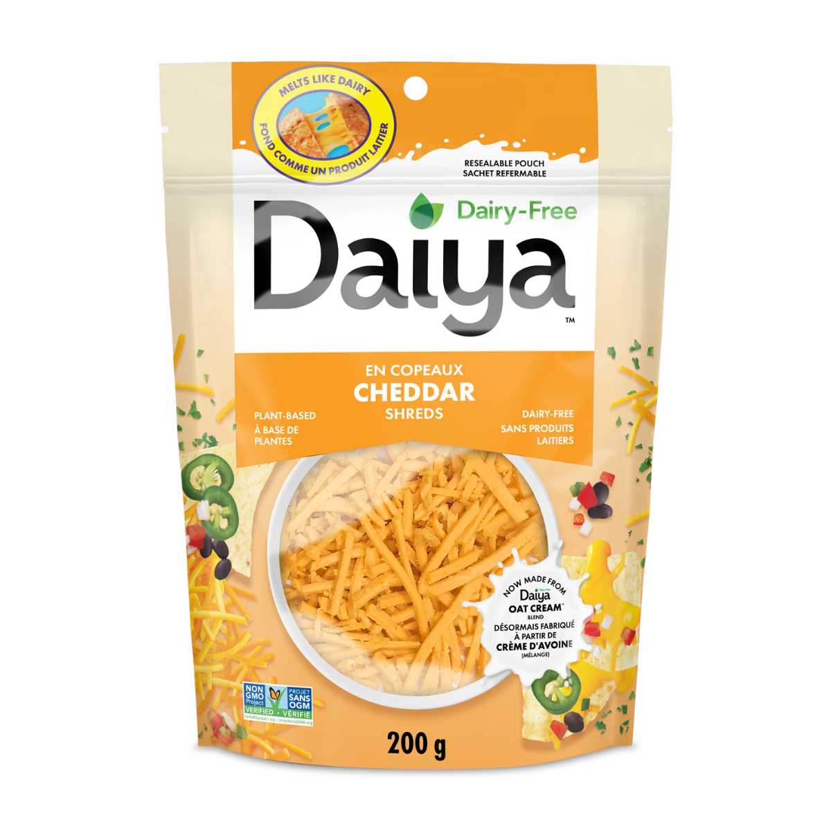 Daiya | Cheddar Style Cutting Board Shreds