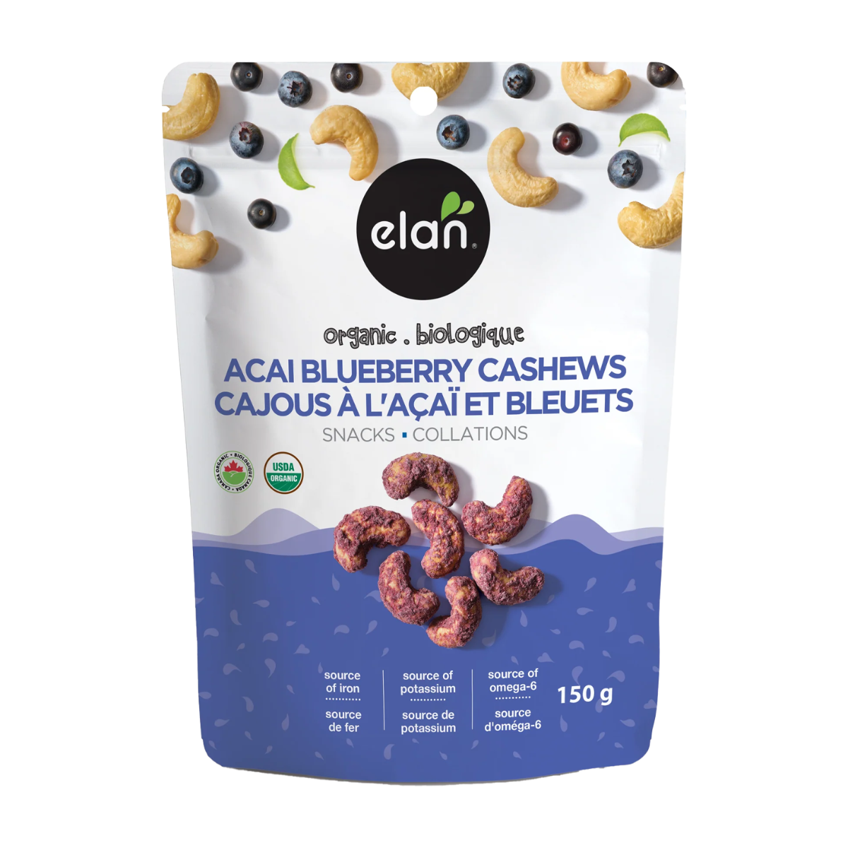 Elan | Organic Acai Blueberry Cashews 150g