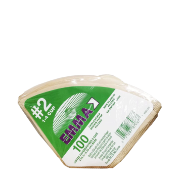Emma | #2 Unbleached Cone Coffee Filters 100's