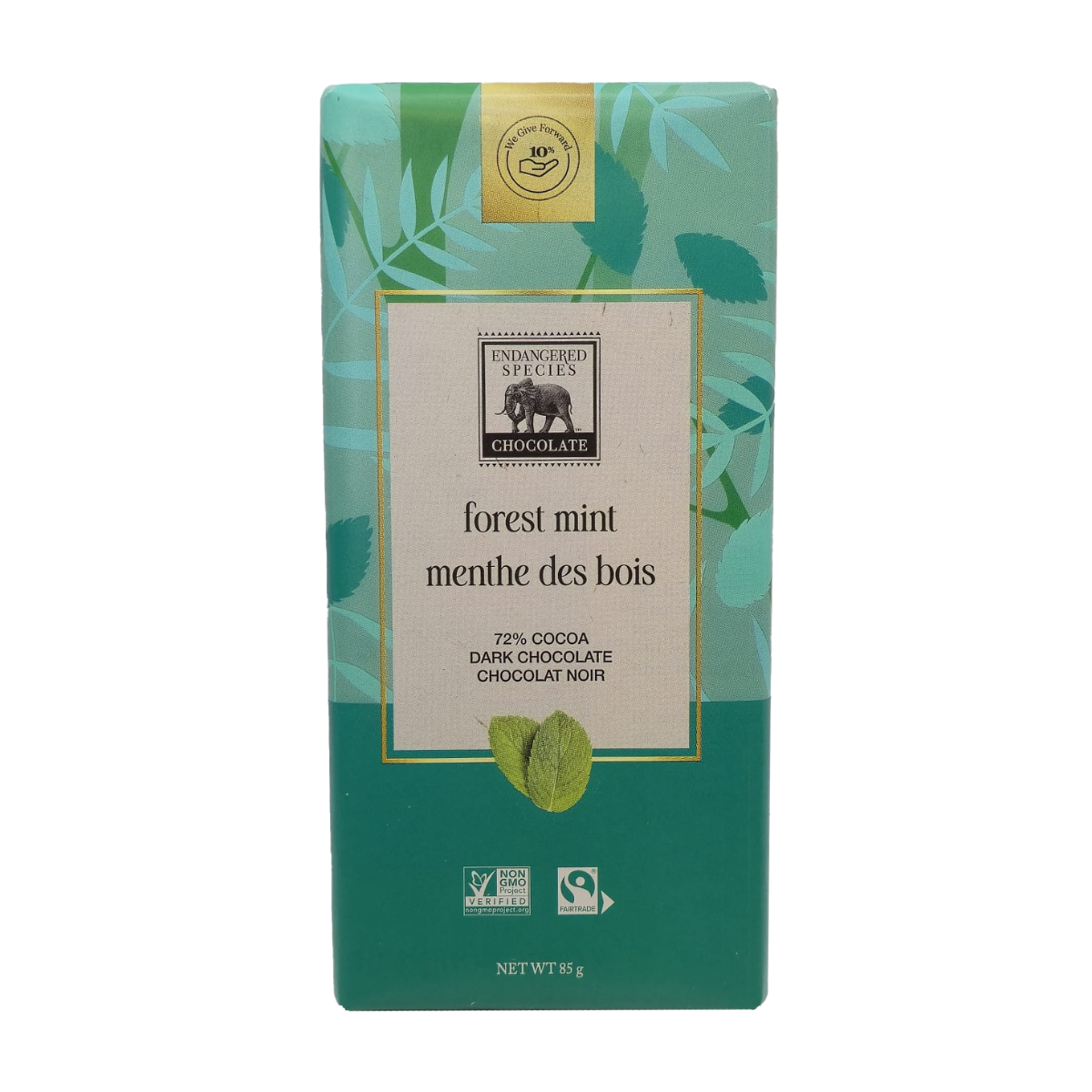 Endangered Species | 72% Cacao Forest Mint Dark Chocolate Bar