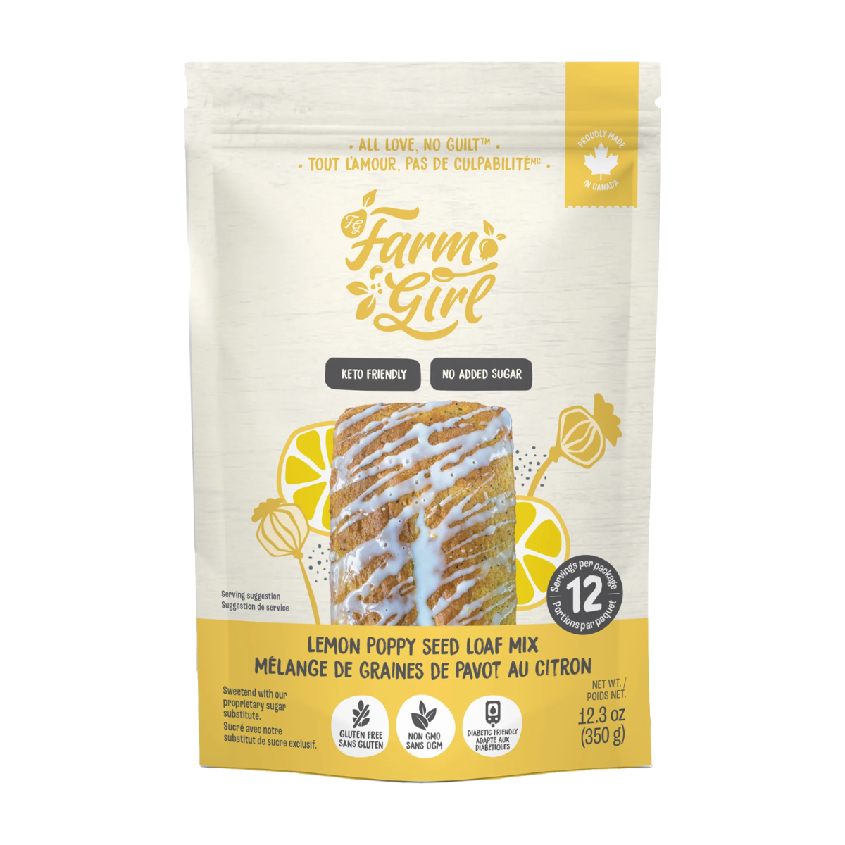 Farm Girl | Lemon Poppy Seed Loaf Mix 350g