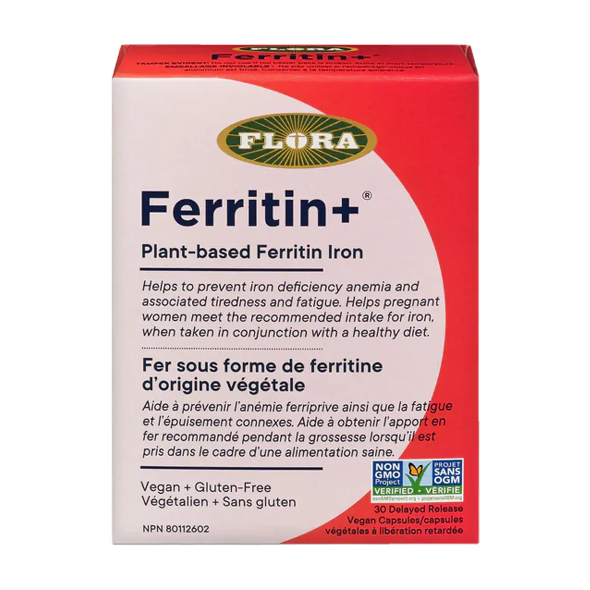 Flora | Ferritin+ Plant Based Iron Veggie Caps