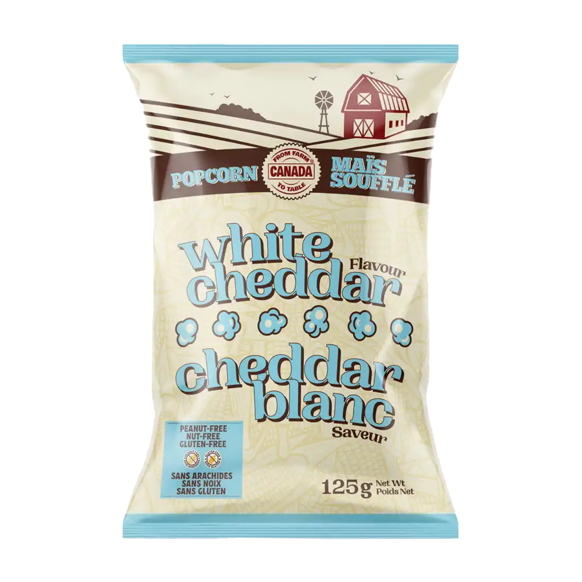 From Farm To Table | Popcorn White Cheddar 125g