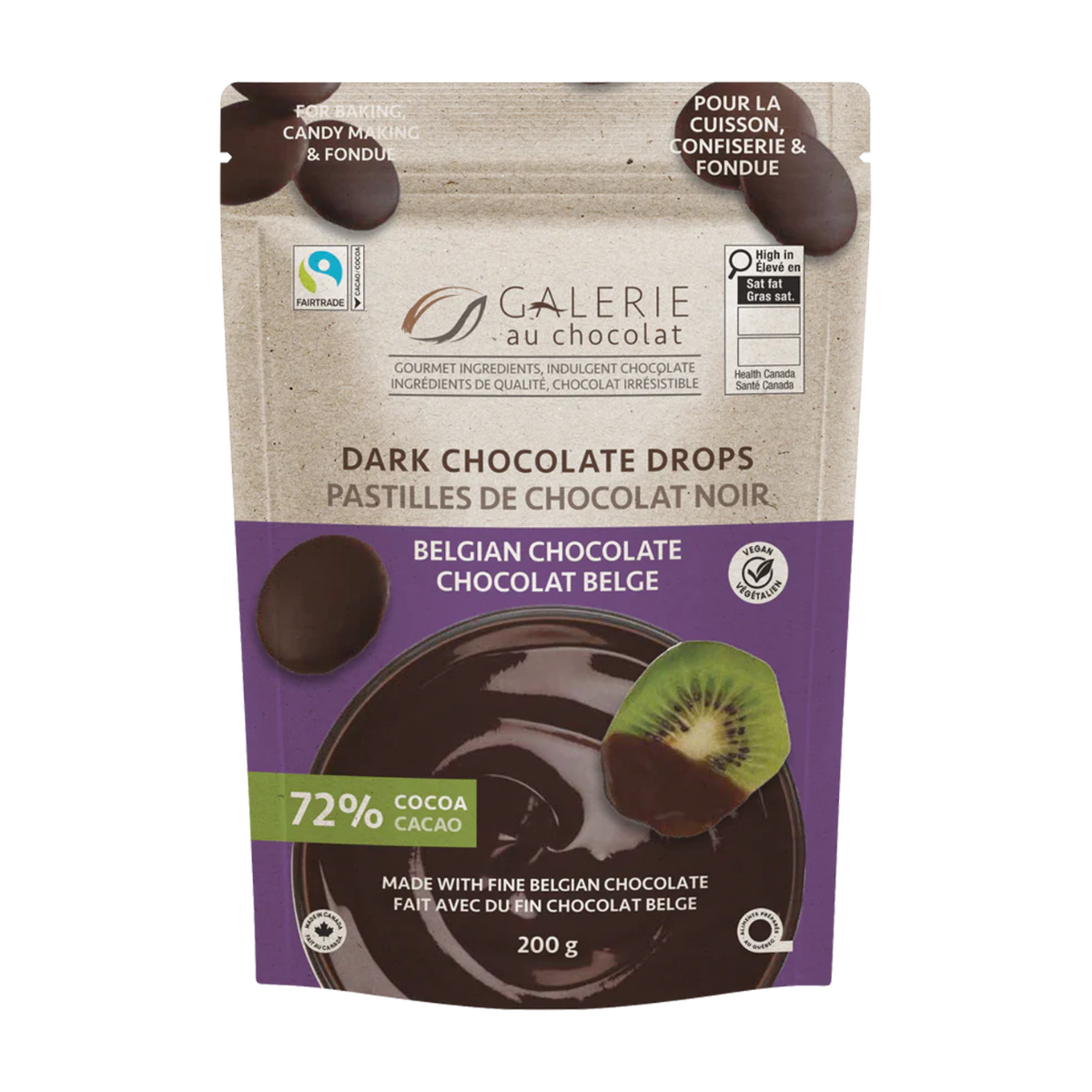 Galerie Au Chocolat | Dark Chocolate Drops 200g