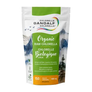 Gandalf | Chlorelle Crue Biologique Mur Écrou 600mg 150 Comprimés