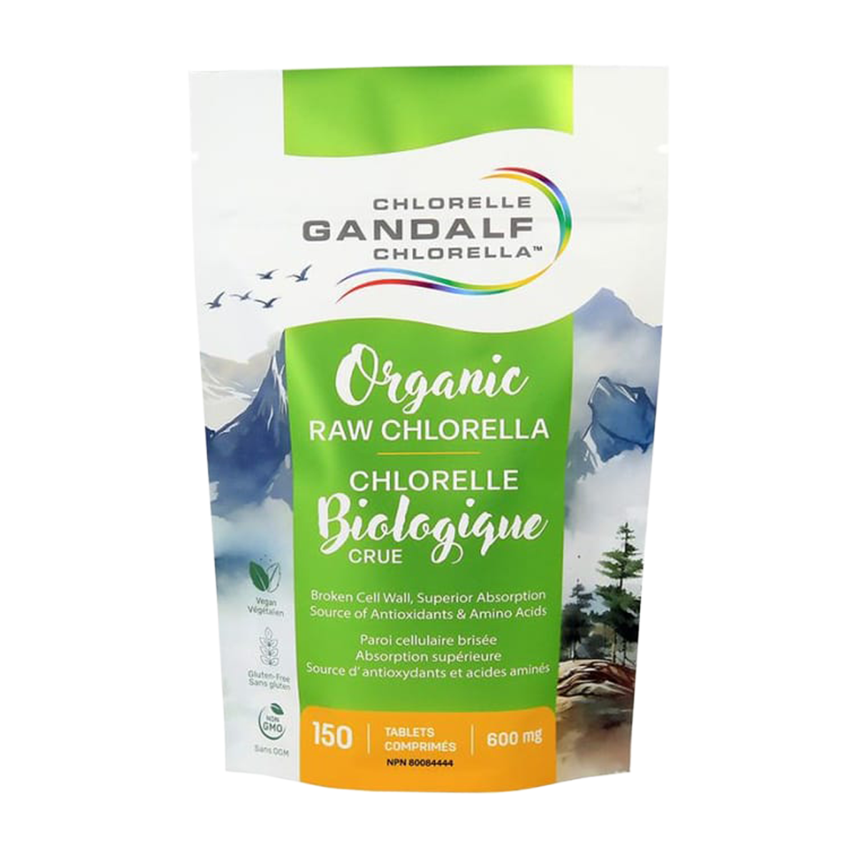 Gandalf | Organic Raw Chlorella Broken Cell Wall 600mg Tablets 150's