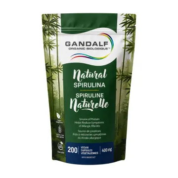 Gandalf | Spiruline Biologique 400mg 200 Capsules Végétales