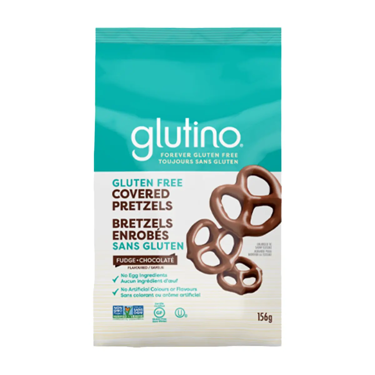 Glutino | Fudge Covered Pretzels