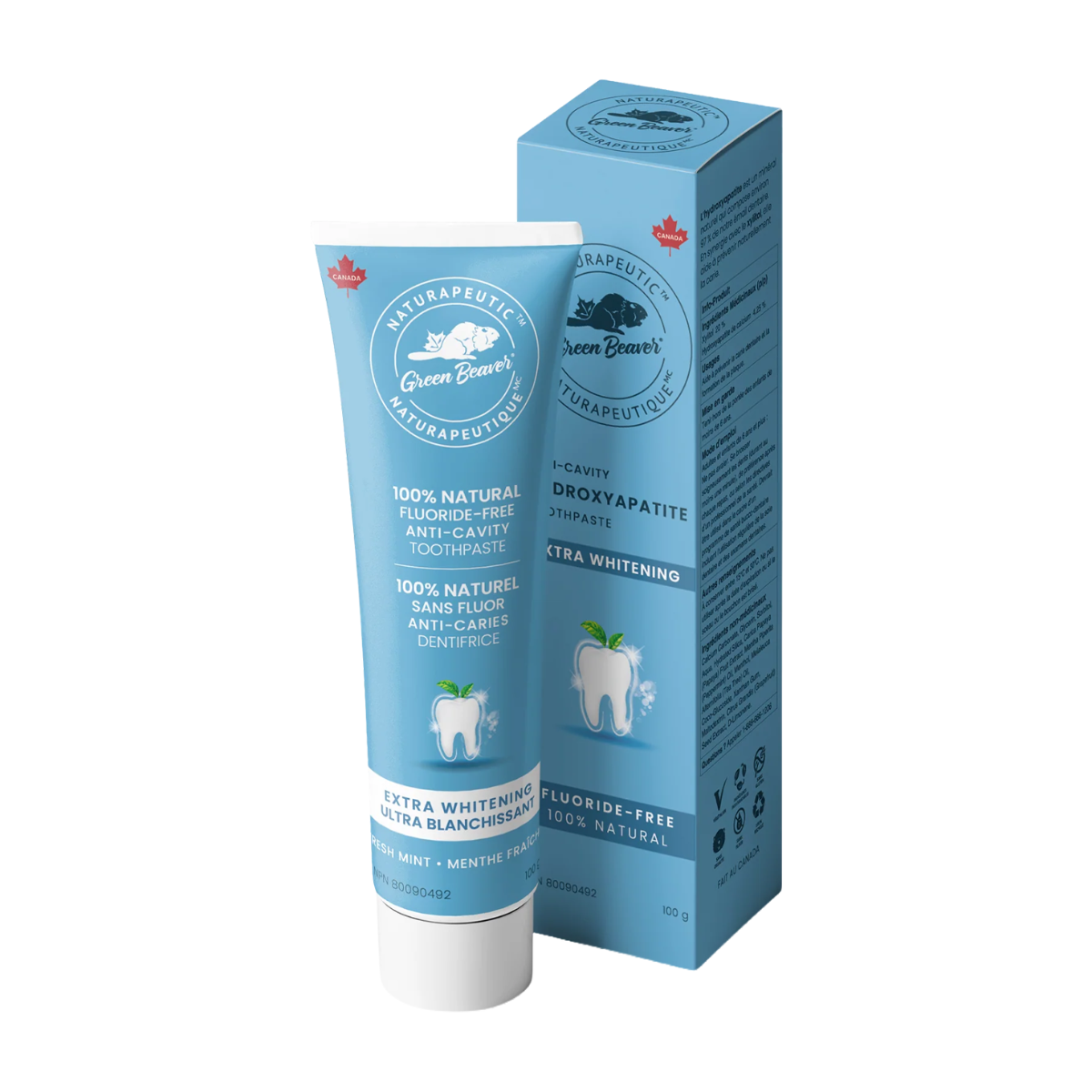 The Green Beaver Company | Extra Whitening Fresh Mint Naturapeutic Toothpaste