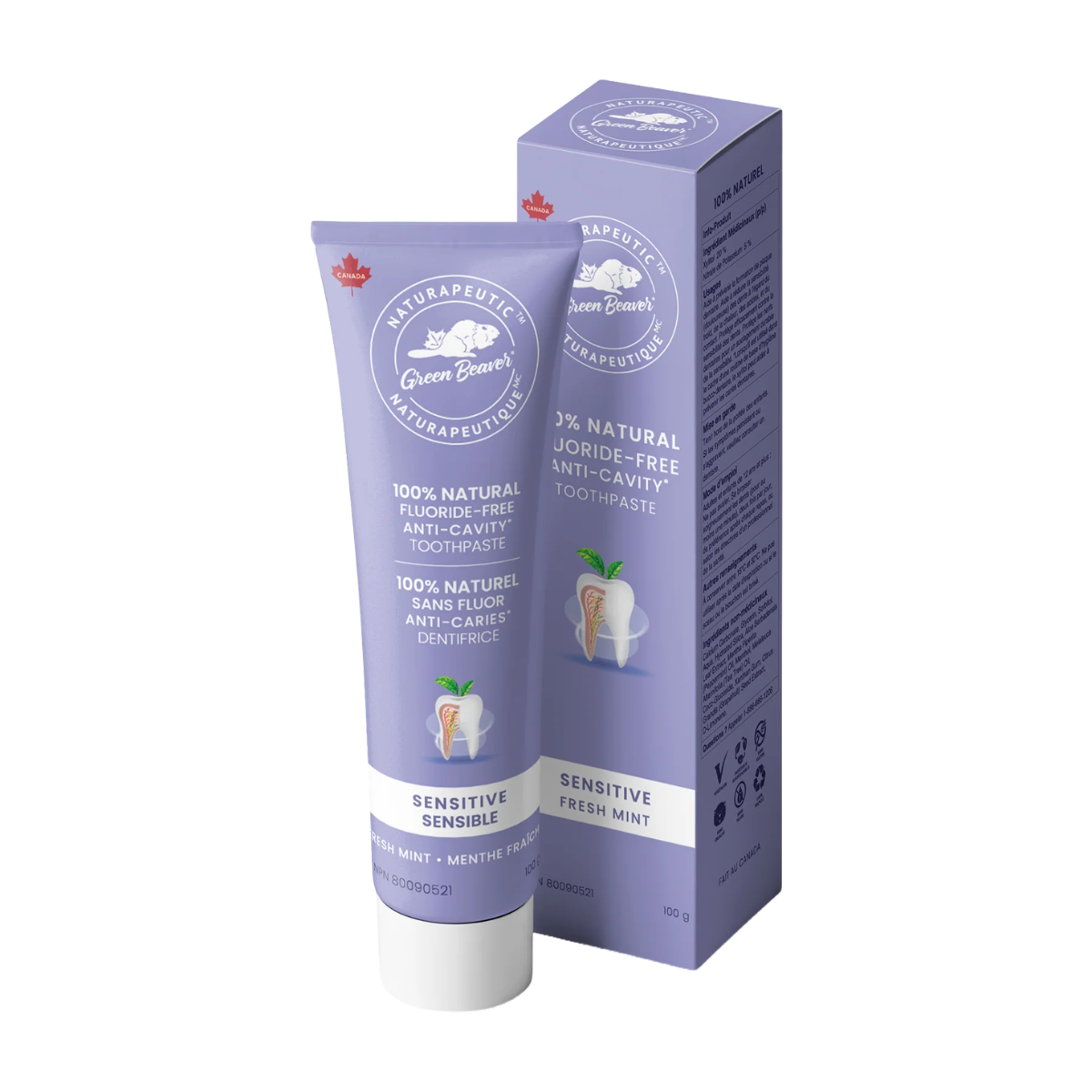 The Green Beaver Company | Sensitive Fresh Mint Naturapeutic Toothpaste