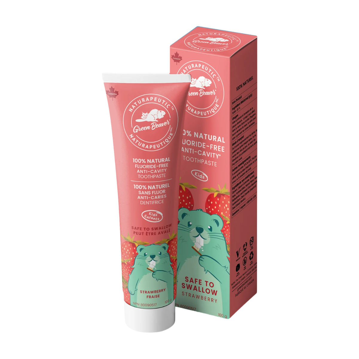 The Green Beaver Company | Strawberry Kids Naturapeutic Toothpaste
