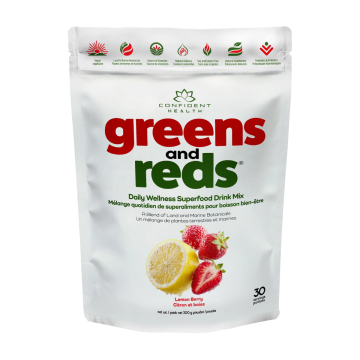 Confident Health | Greens & Reds Lemon Berry Superfood Drink Mix 300g