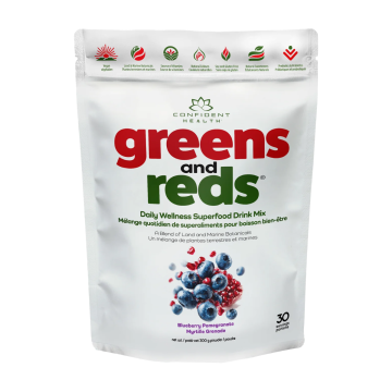Confident Health | Greens & Reds Blueberry/Pomegranate Superfood Drink Mix 300g