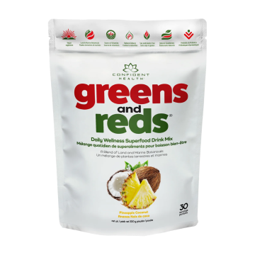 Confident Health | Greens & Reds Pineapple Coconut Superfood Drink Mix 300g