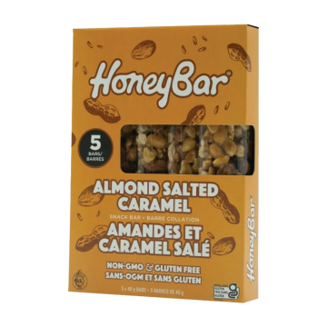Honeybar | Almond Salted Caramel Snack Bar 5x40g