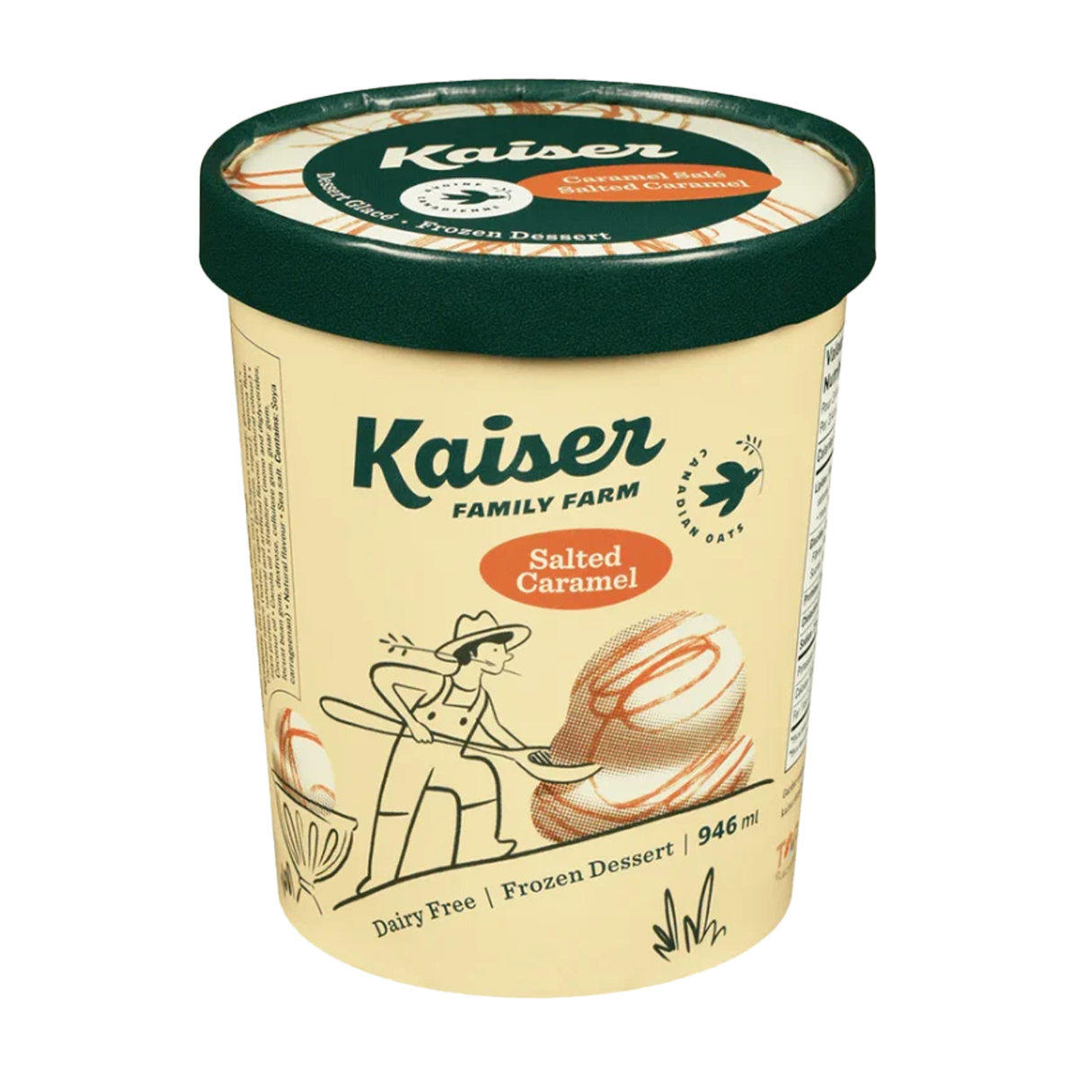 Kaiser | Oat-Based Frozen Dessert Salted Caramel 946ml