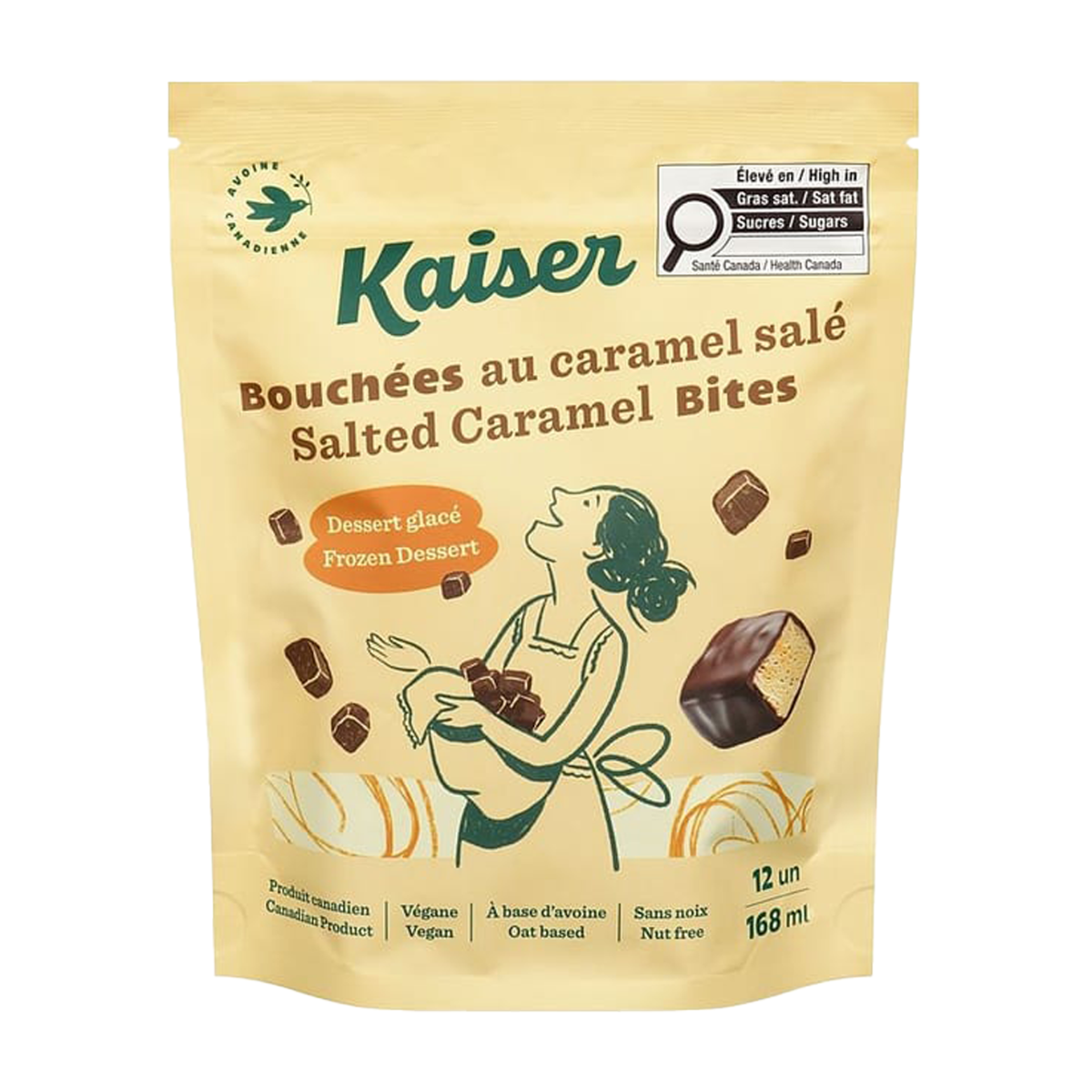 Kaiser | Oat-Based Frozen Bites Salted Caramel 168mL