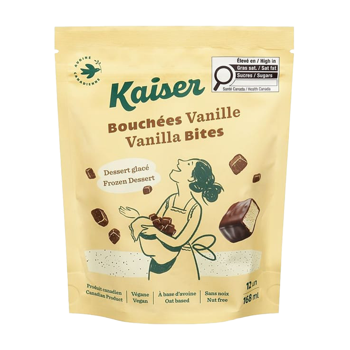 Kaiser | Oat-Based Frozen Bites Vanilla 168mL
