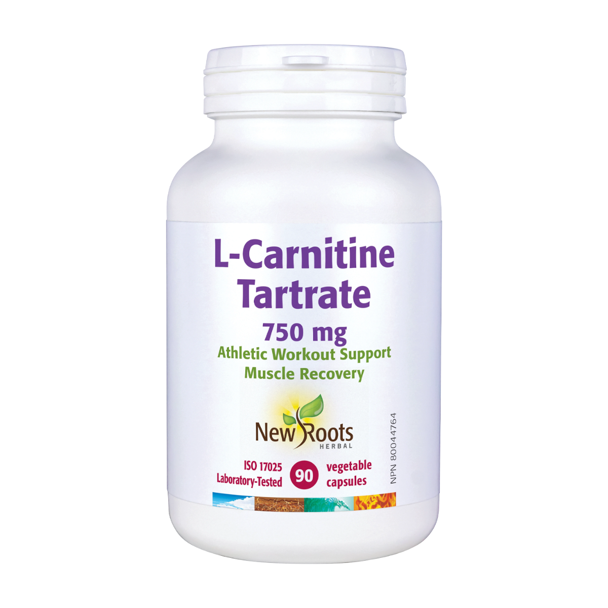 New Roots | L-Carnitine Tartrate 750mg 90 Veggie Capsules