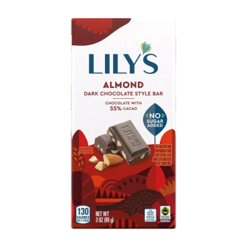 Lily's | Almond Sugar Free Dark Chocolate Bar